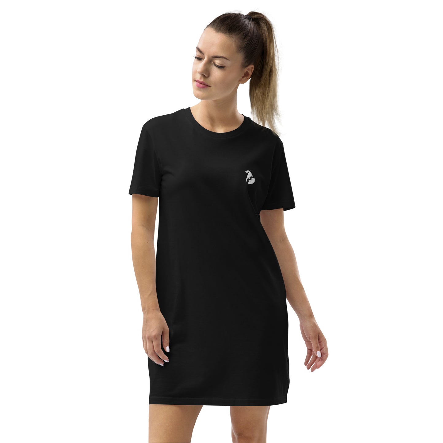 Pairable black T-shirt dress