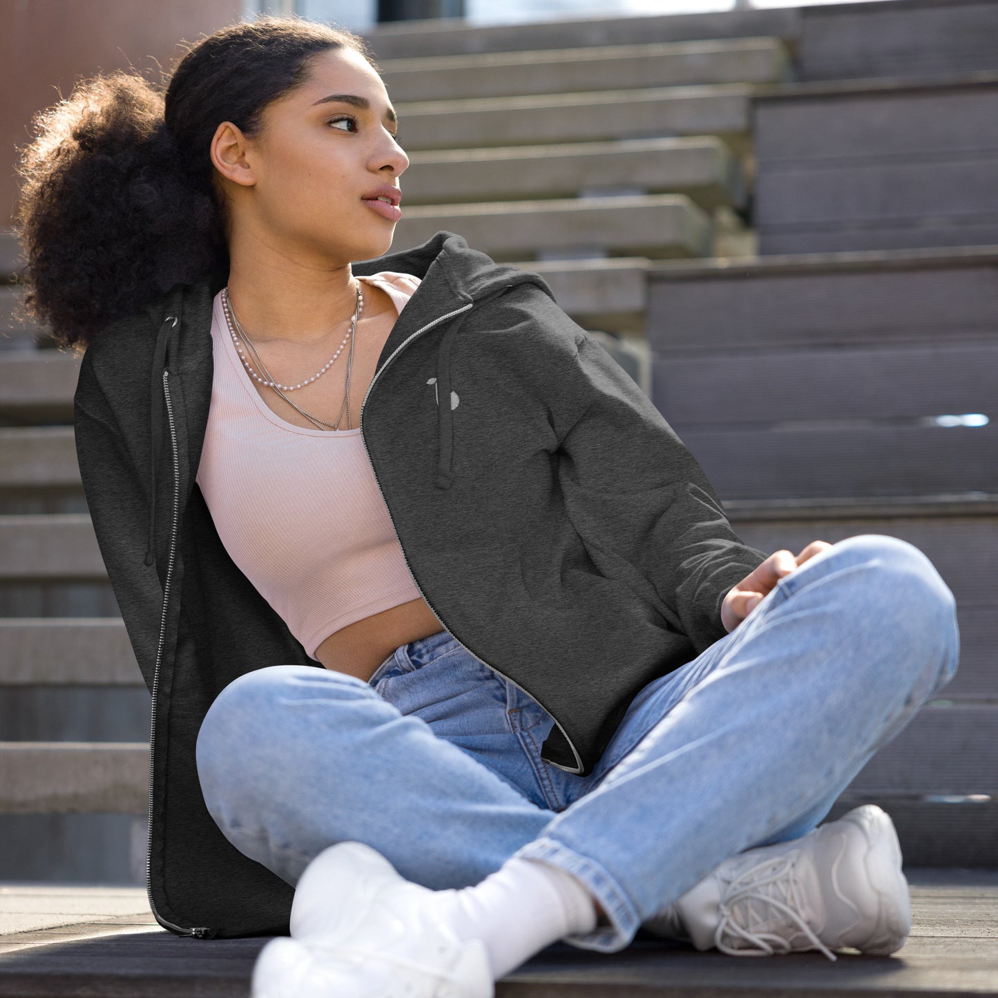Pairable Unisex Fleece Zip-Up Hoodie