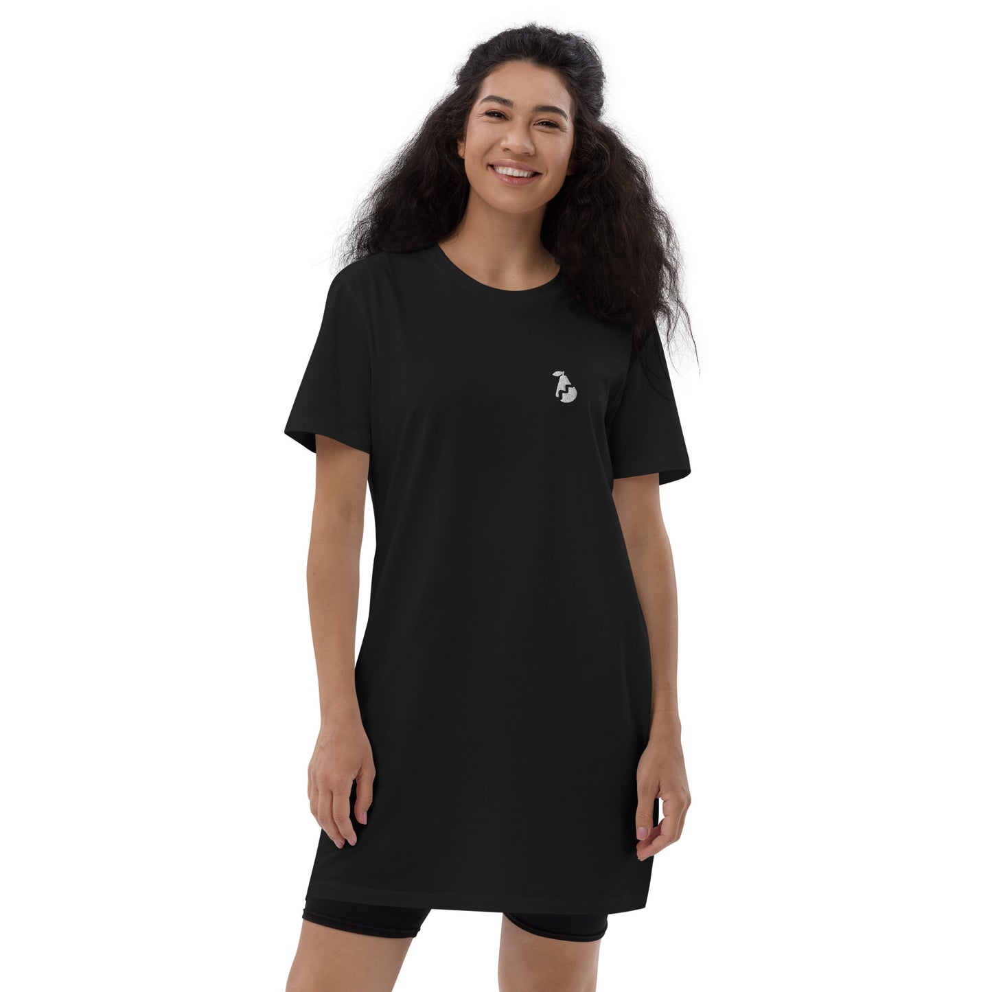 Pairable black T-shirt dress
